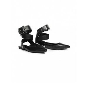 NWB Alice & Olivia Lana wrap ankle flats